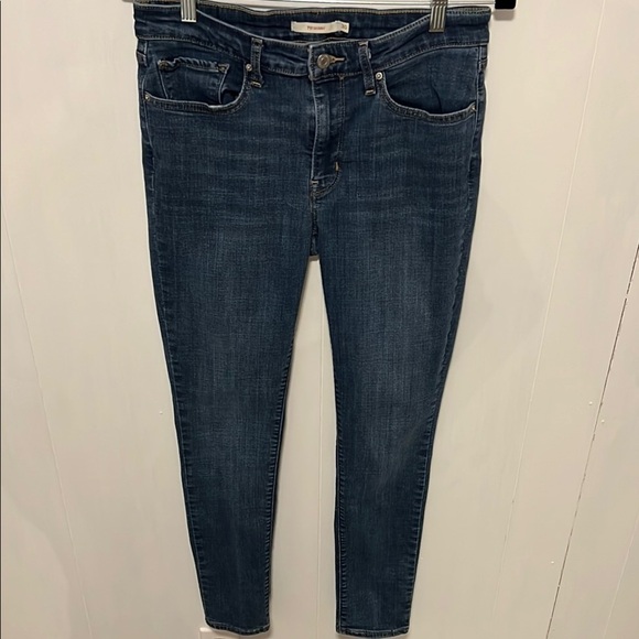 Levi's 711 Skinny Size 30 Blue Jeans Excellent - Picture 4 of 6